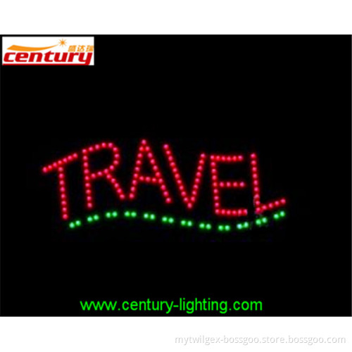 wholesale china factory price TRAVEL animated led sign